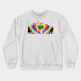 LOVE FOR ALL Design Crewneck Sweatshirt